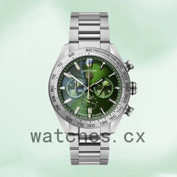 Tag Heuer Carrera 43mm CBN2A10.BA0643 Men Silver-tone Quartz - Image 2