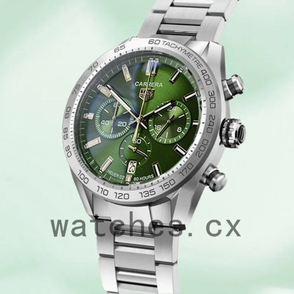 Tag Heuer Carrera 43mm CBN2A10.BA0643 Men Silver-tone Quartz - Image 3