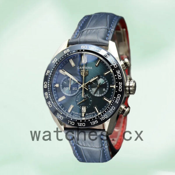 Tag Heuer Carrera CBN2A5A-001 Men 43mm Silver-tone Blue Dial - Image 2