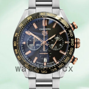 Tag Heuer Carrera 43mm CBN2A5A.FC6481-001 Men Silver-tone Black Dial
