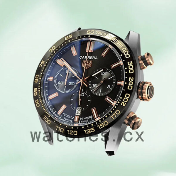 Tag Heuer Carrera 43mm CBN2A5A.FC6481-001 Men Silver-tone Black Dial - Image 3