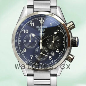 Tag Heuer Carrera 43mm Men CarreraBKAB-015 Silver-tone Black Dial