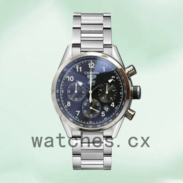 Tag Heuer Carrera 43mm Men CarreraBKAB-015 Silver-tone Black Dial - Image 2