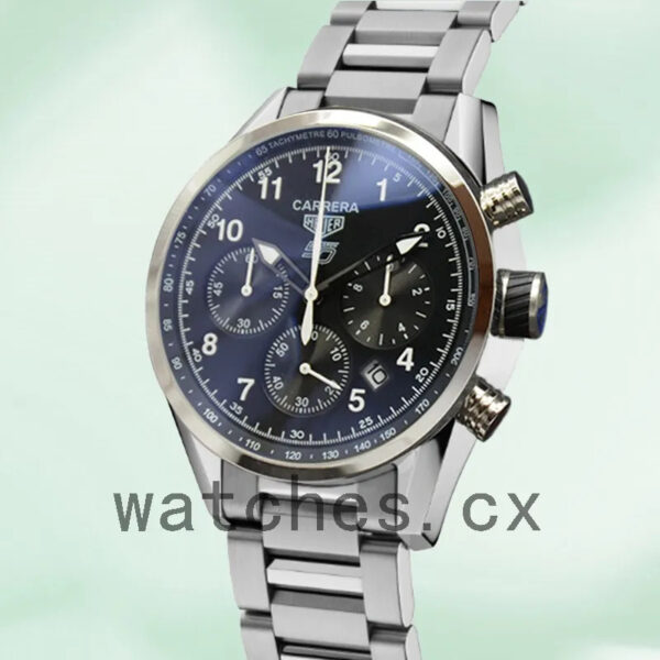 Tag Heuer Carrera 43mm Men CarreraBKAB-015 Silver-tone Black Dial - Image 3
