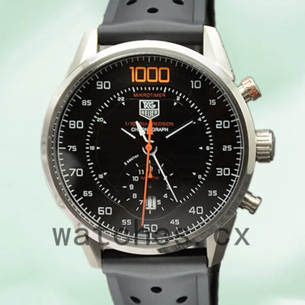 Tag Heuer Carrera CarreraBKAR-006 Men 43mm Black Dial Silver-tone