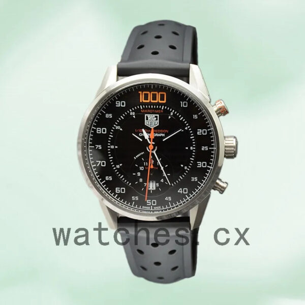 Tag Heuer Carrera CarreraBKAR-006 Men 43mm Black Dial Silver-tone - Image 2