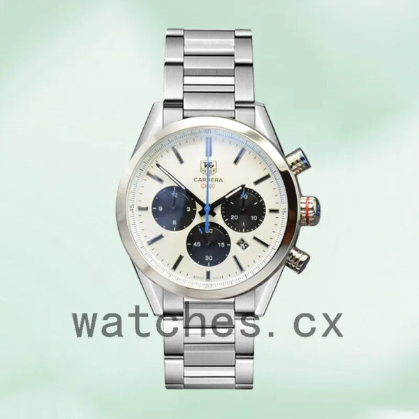 Tag Heuer Carrera Men 43mm CarreraWSB-012 Silver-tone - Image 2