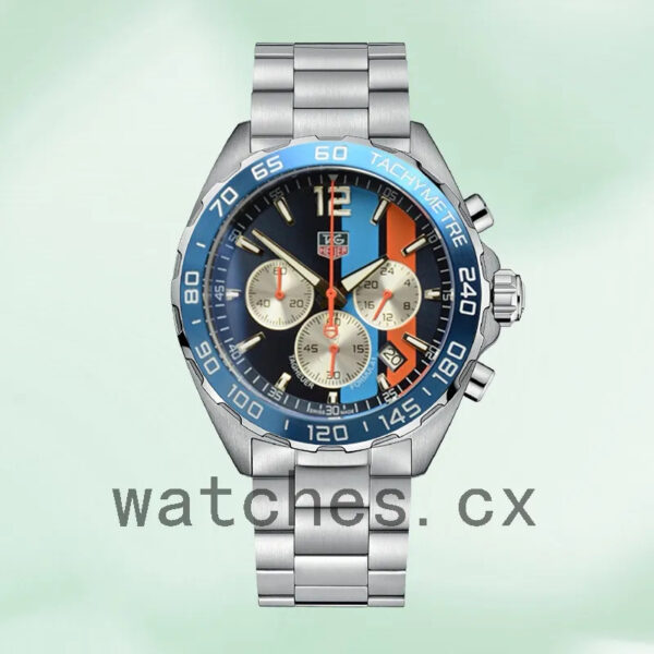 Tag Heuer Formula 1 43mm Formula1BLSB-002 Men Blue Dial Bracelet - Image 2