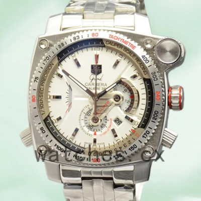 Tag Heuer Grand Carrera 43mm GrandCarreraWSB-002 Men Bracelet Silver-tone