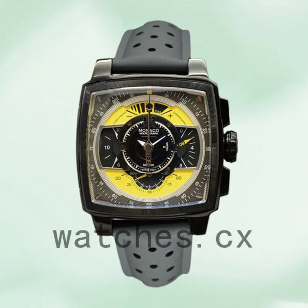 Tag Heuer Monaco 43mm MonacoBKAR-005 Men Black Dial Black-tone - Image 2