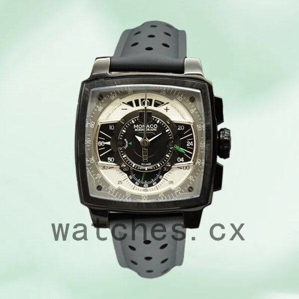 Tag Heuer Monaco MonacoBKAR-006 43mm Men Black Dial Black-tone - Image 2