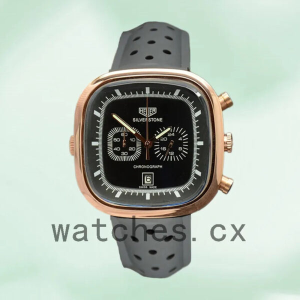 Tag Heuer Silverstone Men SilverstoneBKSR-003 43mm Rose Gold-tone Black Dial - Image 2