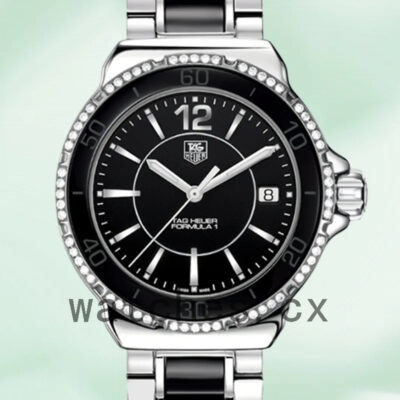 Tag Heuer Formula 1 WAH1212.BA0859 Ladies 38mm Black Dial Silver-tone
