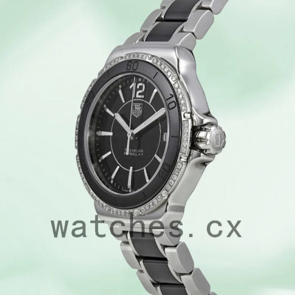 Tag Heuer Formula 1 WAH1212.BA0859 Ladies 38mm Black Dial Silver-tone - Image 3