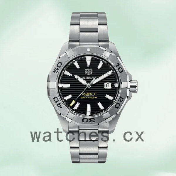 Tag Heuer Aquaracer Men 43mm WAY2010.BA0927 Silver-tone Bracelet - Image 2