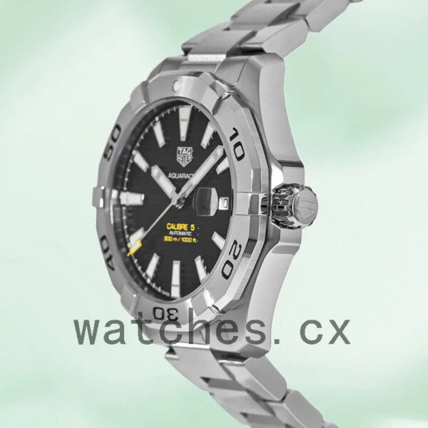 Tag Heuer Aquaracer Men 43mm WAY2010.BA0927 Silver-tone Bracelet - Image 3