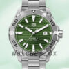 Tag Heuer Aquaracer Men WAY2015.BA0927 43mm Green Dial Silver-tone