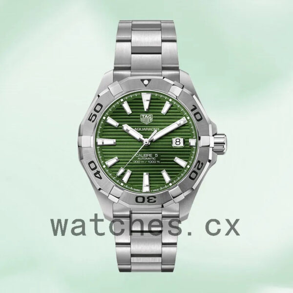 Tag Heuer Aquaracer Men WAY2015.BA0927 43mm Green Dial Silver-tone - Image 2