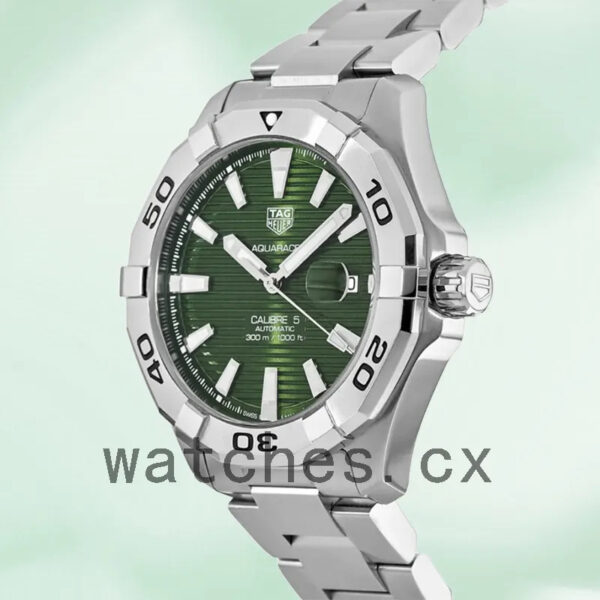 Tag Heuer Aquaracer Men WAY2015.BA0927 43mm Green Dial Silver-tone - Image 3