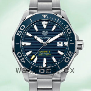 Tag Heuer Aquaracer 43mm Men WAY201B.BA0927 Silver-tone Bracelet