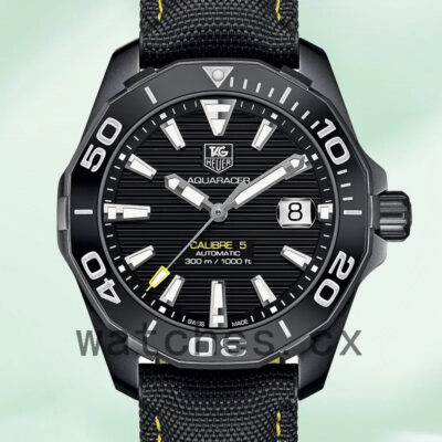 Tag Heuer Aquaracer Men 43mm WAY218A.FC6362 Black Dial
