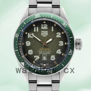 Tag Heuer Autavia 43mm WBE5114-002 Men Bracelet Silver-tone