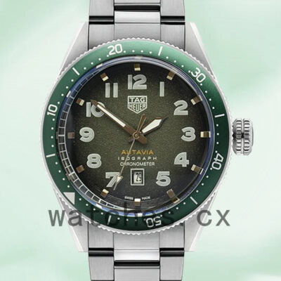 Tag Heuer Autavia 43mm WBE5114-002 Men Bracelet Silver-tone