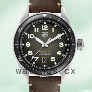 Tag Heuer Autavia 43mm Men WBE5114.FC8266 Leather Strap