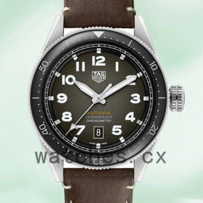 Tag Heuer Autavia 43mm Men WBE5114.FC8266 Leather Strap