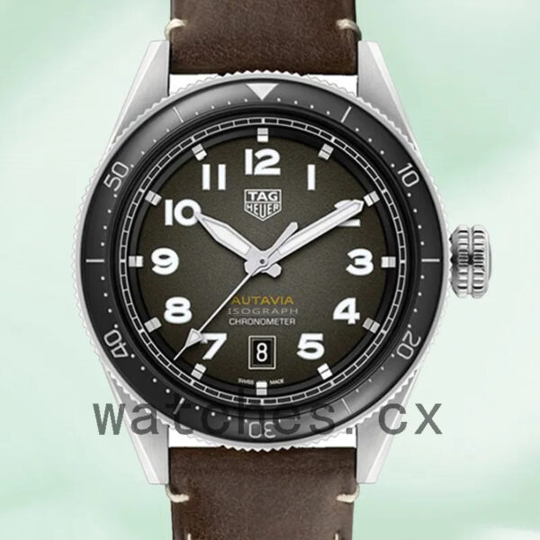 Tag Heuer Autavia 43mm Men WBE5114.FC8266 Leather Strap