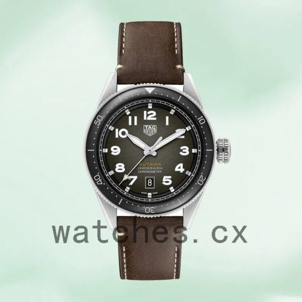 Tag Heuer Autavia 43mm Men WBE5114.FC8266 Leather Strap - Image 2