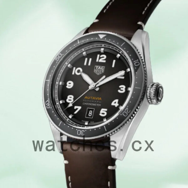 Tag Heuer Autavia 43mm Men WBE5114.FC8266 Leather Strap - Image 3