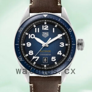 Tag Heuer Autavia WBE5116.FC8266 Men 43mm Leather Strap