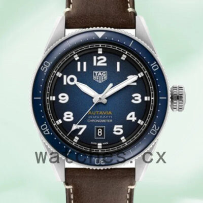 Tag Heuer Autavia WBE5116.FC8266 Men 43mm Leather Strap