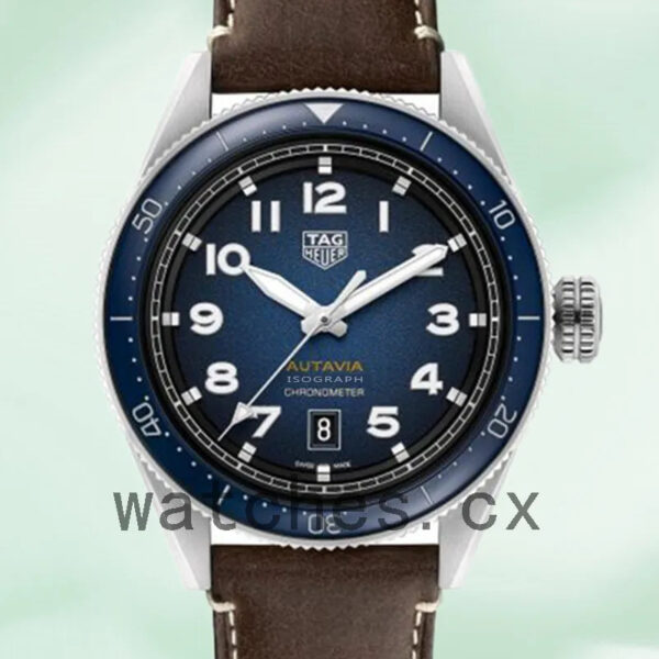 Tag Heuer Autavia WBE5116.FC8266 Men 43mm Leather Strap