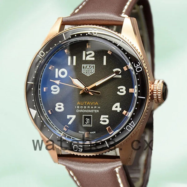 Tag Heuer Autavia 43mm Men WBE5190.FC8268-001 Green Dial Automatic