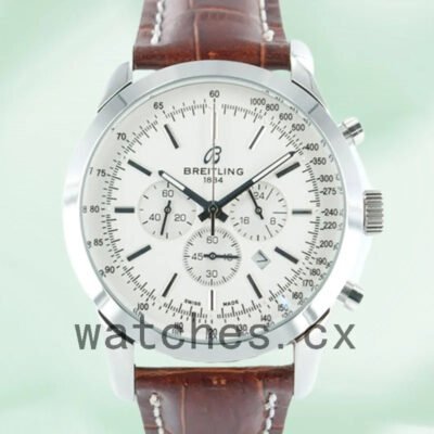 Breitling Transocean Chronograph 46mm Men’s TransoceanW011 White Dial Strap Replica Watches