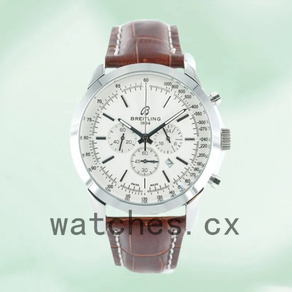 Breitling Transocean Chronograph 46mm Men’s TransoceanW011 White Dial Strap Replica Watches