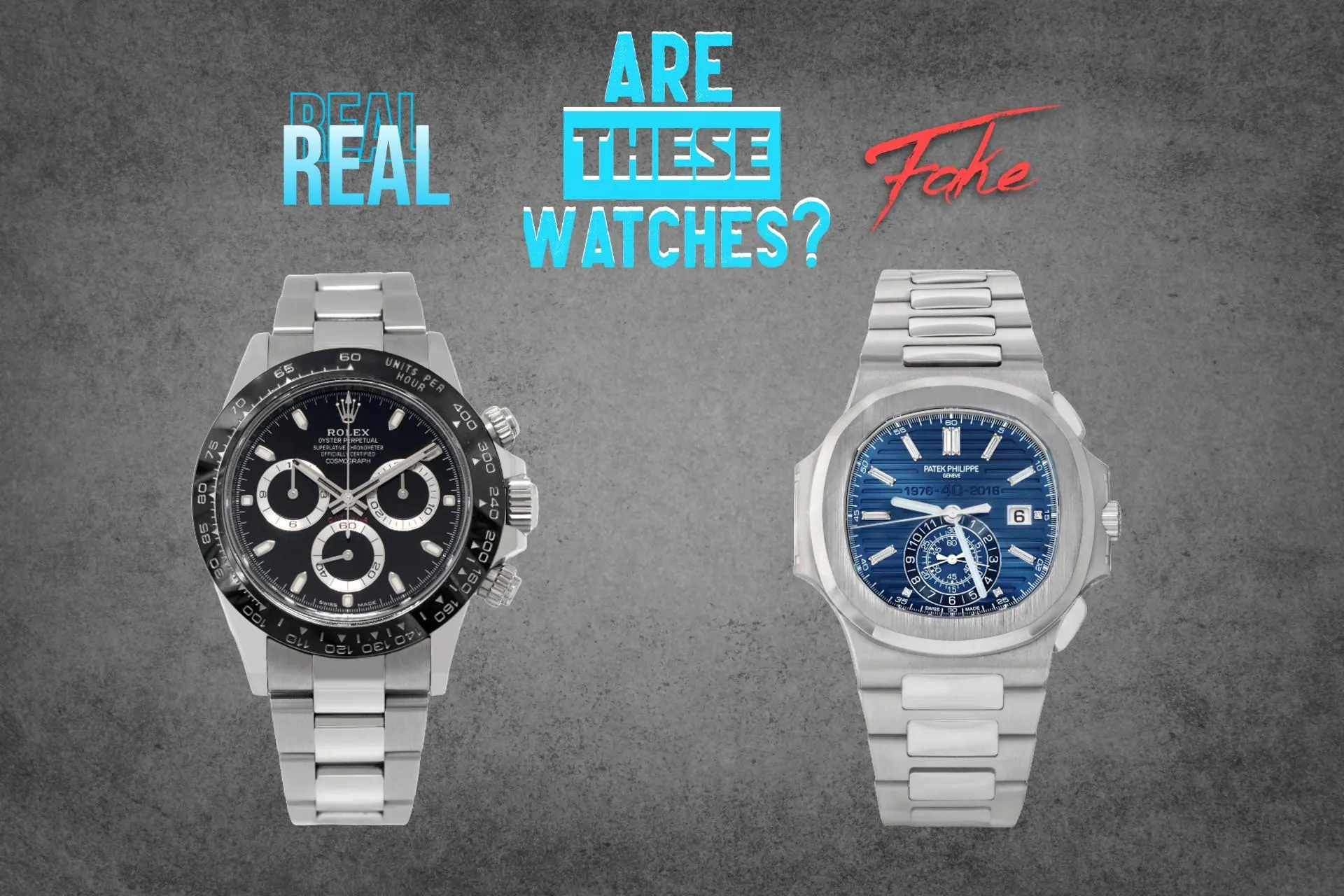Differences between replica watches and authentic watches