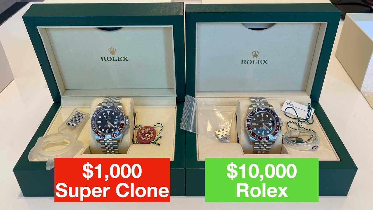 Differences between Rolex super clones and fake watches