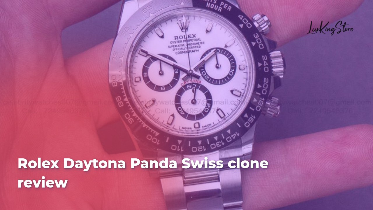 Rolex Daytona Panda Swiss Clone Review