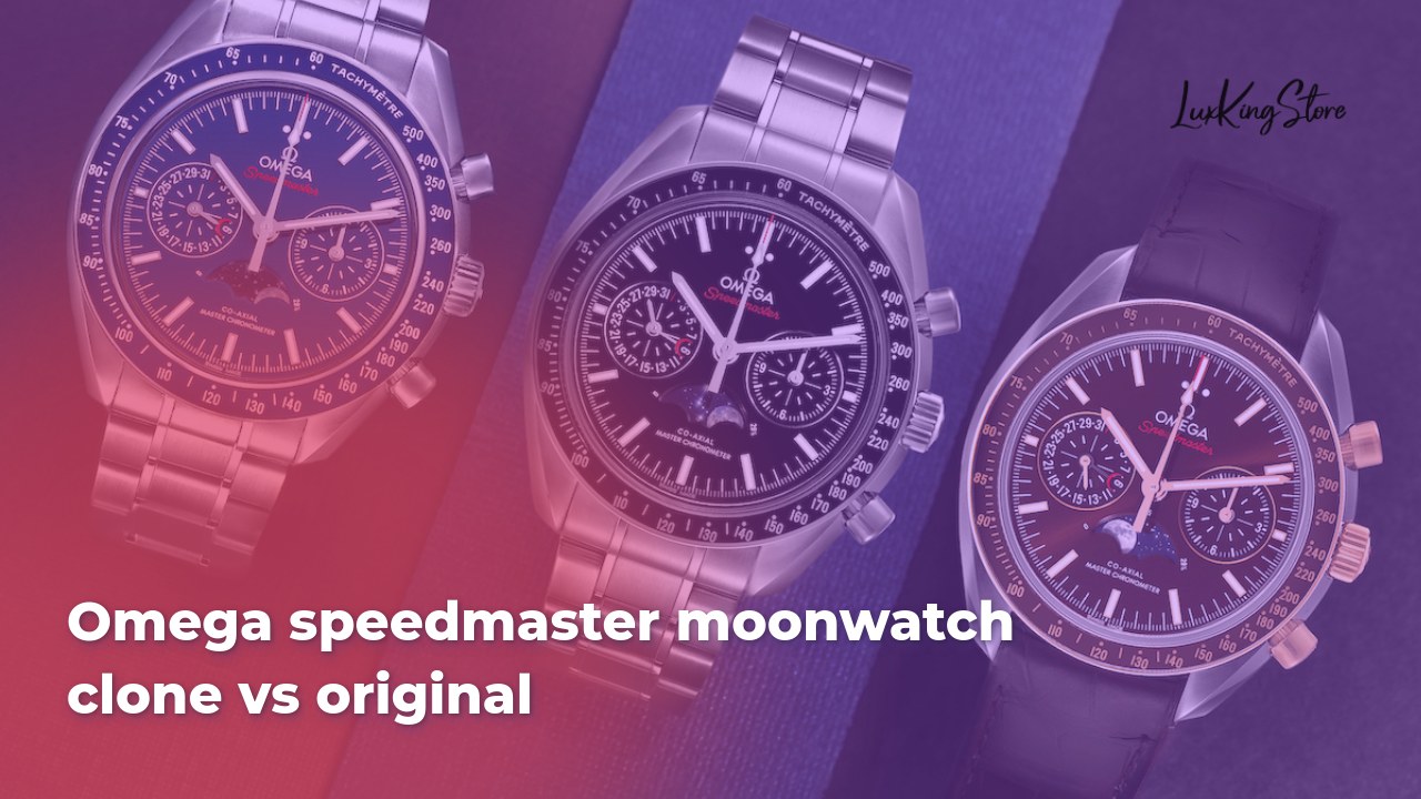 Omega Speedmaster Moonwatch Clone vs Original