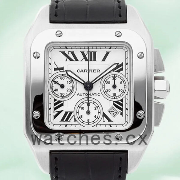 Cartier Santos W20090X8 Men’s 42mm Automatic White Dial Replica Watches