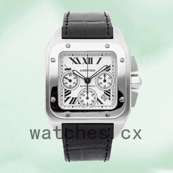 Cartier Santos W20090X8 Men’s 42mm Automatic White Dial Replica Watches