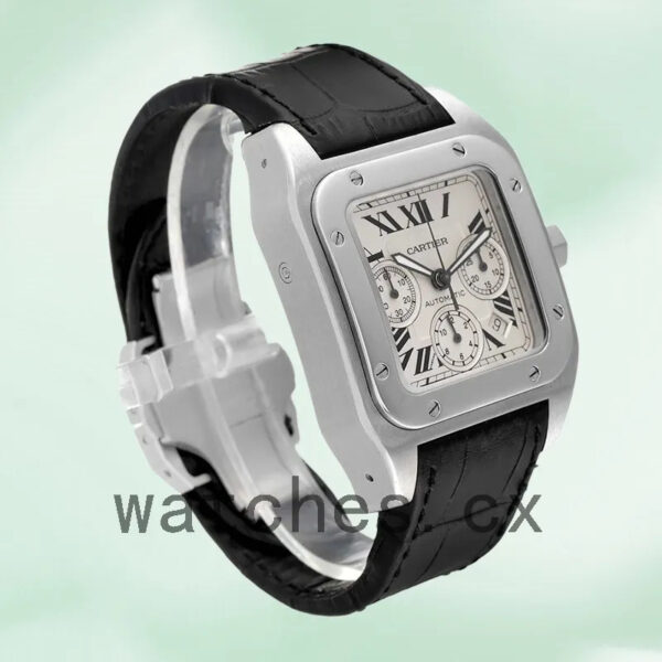 Cartier Santos W20090X8 Men’s 42mm Automatic White Dial Replica Watches