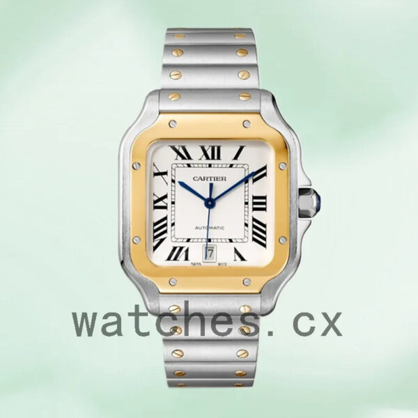 Cartier Santos 39mm W2SA0009 Men’s Automatic White Dial Replica Watches