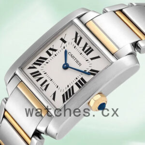 Cartier Tank Francaise 25mm W2TA0003 Ladies Quartz White Dial Replica Watches