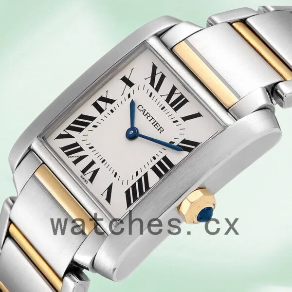 Cartier Tank Francaise 25mm W2TA0003 Ladies Quartz White Dial Replica Watches