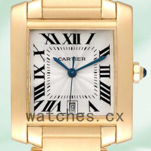Cartier Tank Francaise W50001R2 Men’s 34mm Silver White Dial Bracelet Replica Watches