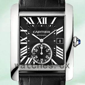 Cartier Tank MC 36mm W5330004 Men’s Silver-tone Leather Strap Replica Watches